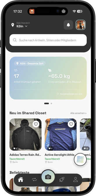 Sally-App: der Shared Closet in Köln mit Teilen aus der Nachbarschaft